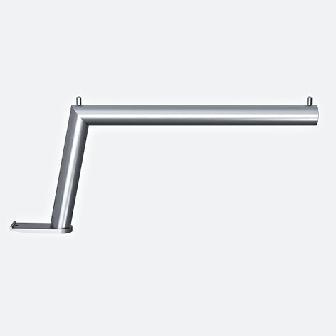 Product image (Front arm, straight Ø 25 mm – stepped upwards)