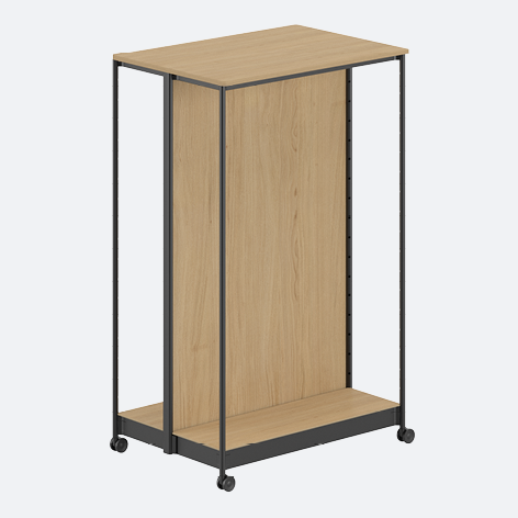Product image (Basic shelf unit L gondola (type A) – with LED lighting on one side)