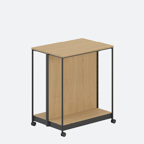 Product image (Basic shelf unit M gondola – with LED lighting on one side)