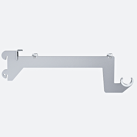 Product image (Bracket 30 x 4 mm – for hanging rail Ø 25 mm and wooden or glass shelf)