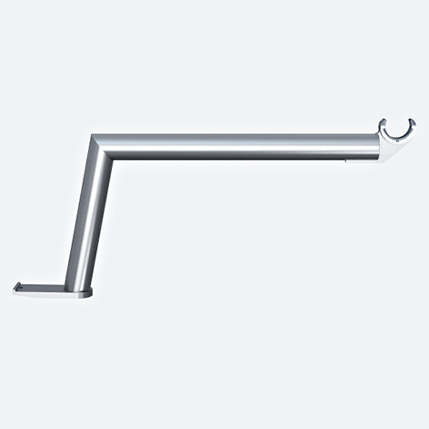 Product image (Bracket Ø 25 mm – for hanging rail Ø 25 mm, stepped upwards)
