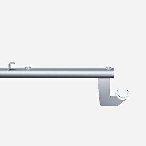 Product image (Bracket Ø 25 mm – for hanging rail Ø 25 mm and wooden or glass shelf)