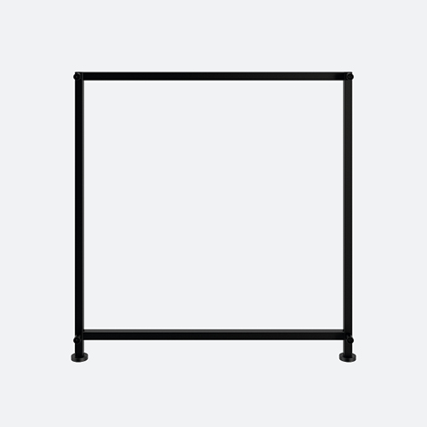 Produktbild (Qubo 25 Rahmen für Tische außen – Tiefe = 825 mm, ohne Elektrifizierung)