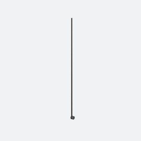 Image du produit (Crémaillère sur roulettes – pour cabine d’essayage, h 2 180 mm)