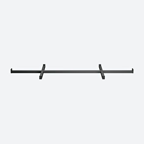 Product image (Hanging rail 25 × 25 mm
with two front arms on each side – without electrification)