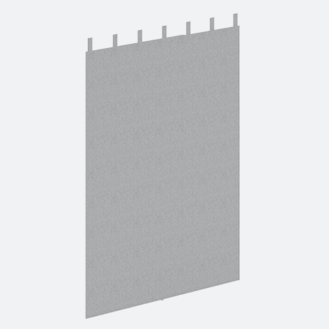 Product image (Curtain with loops – for changing room)