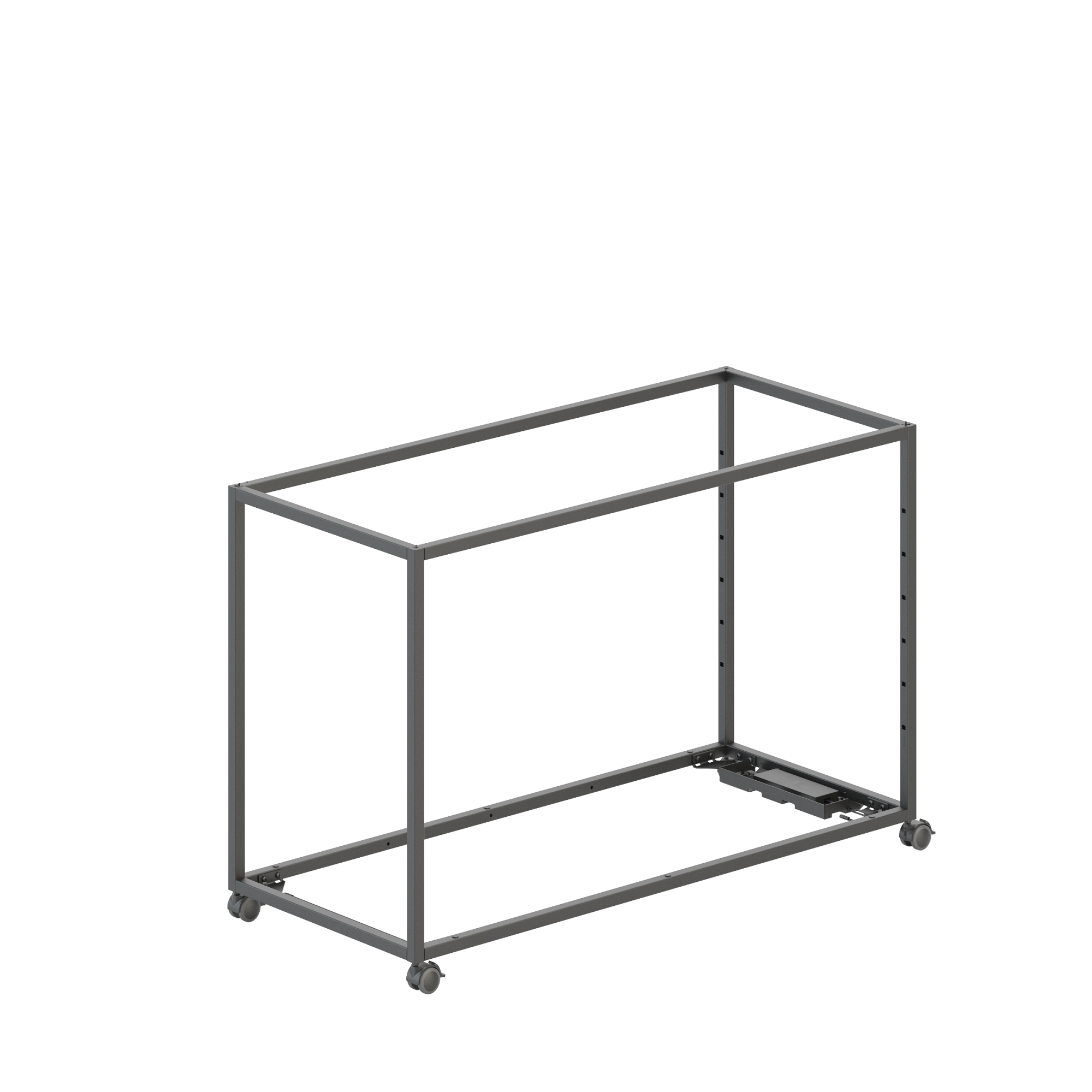Product image (Display table base frame – on castors, electrified)
