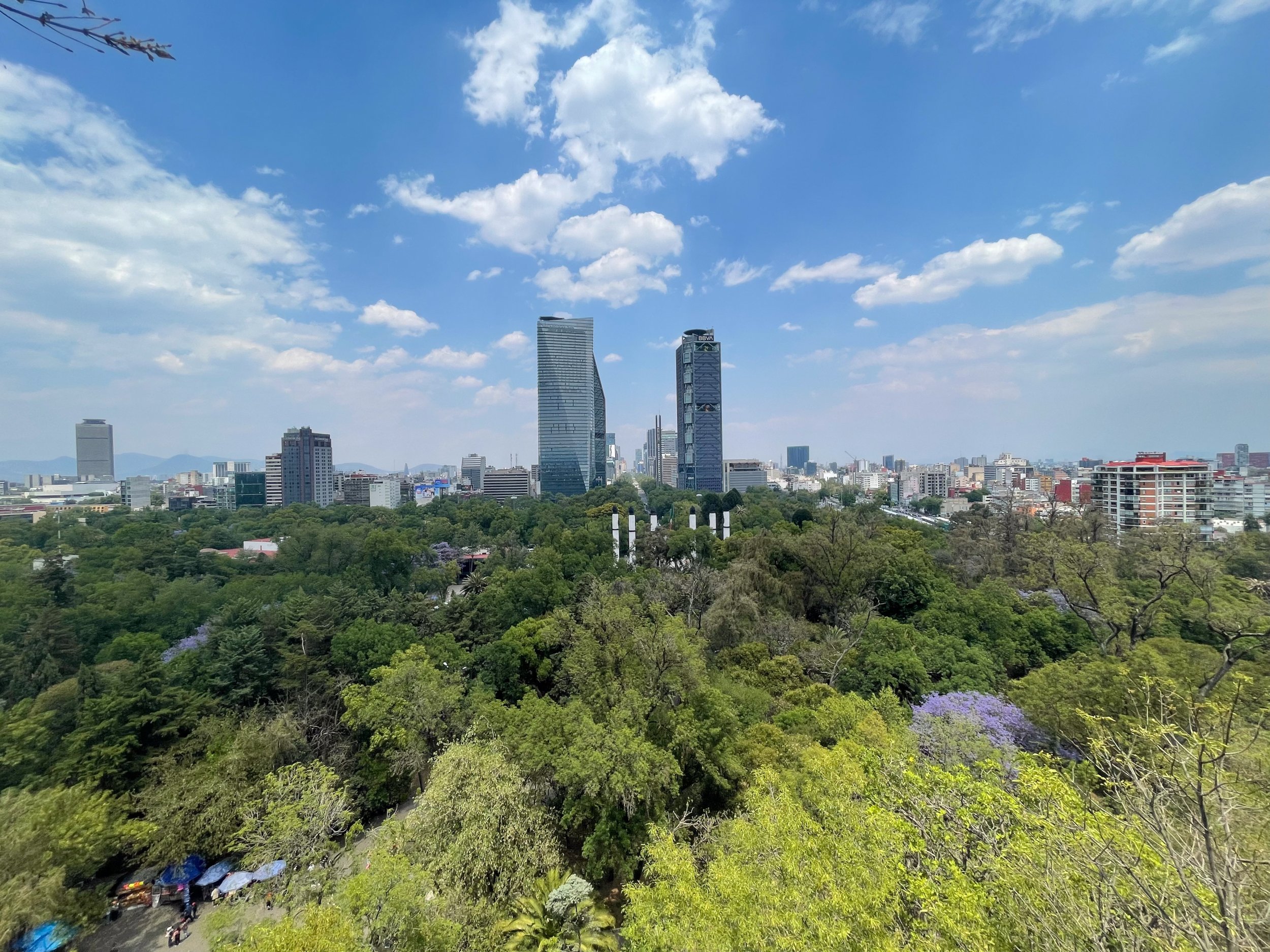 Die Skyline von Mexico-City.